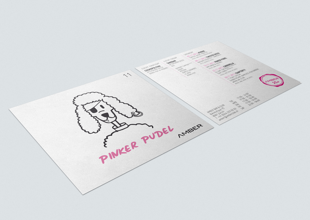 Pinker Pudel